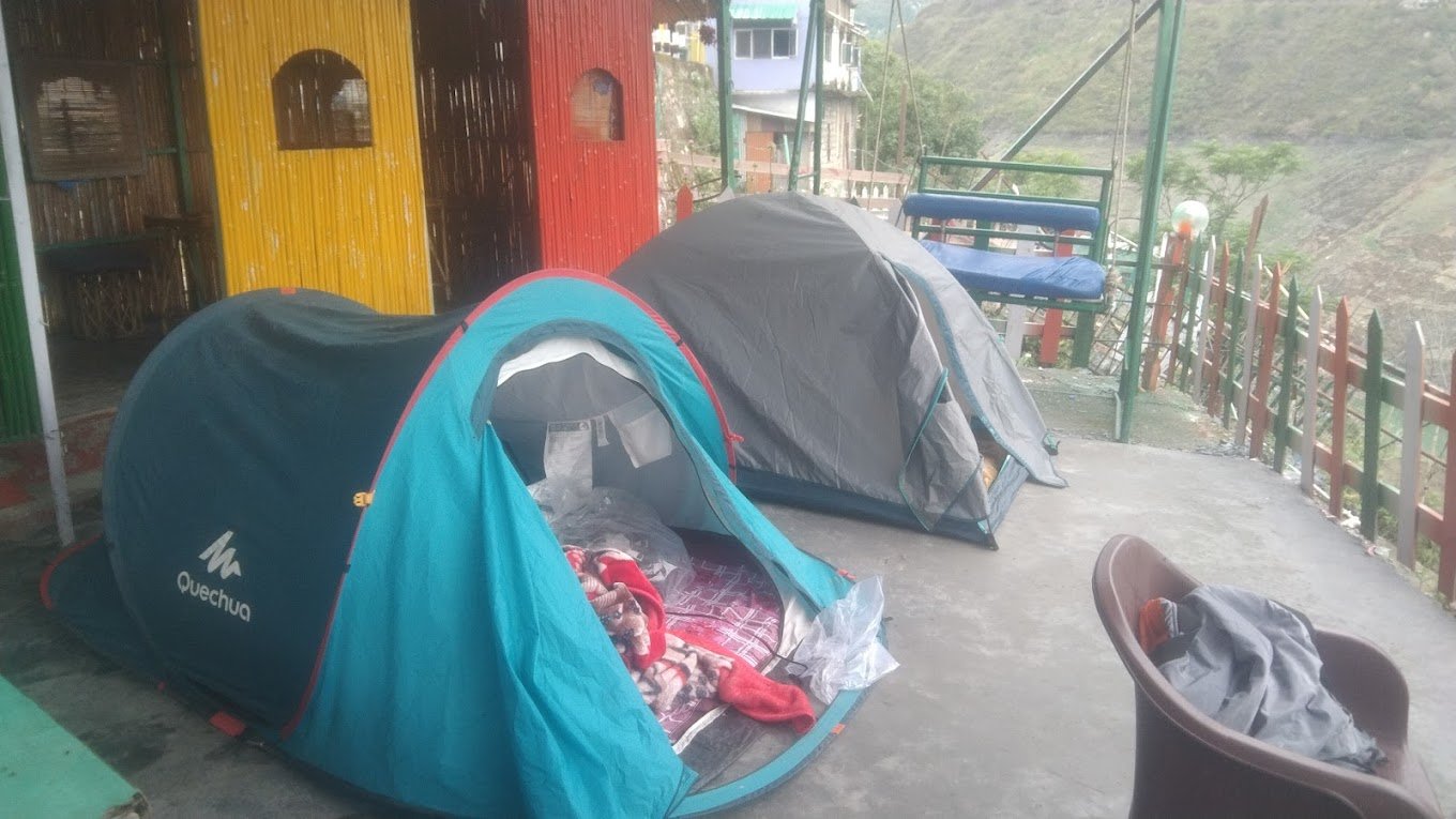 camping in tehri lake view hotel